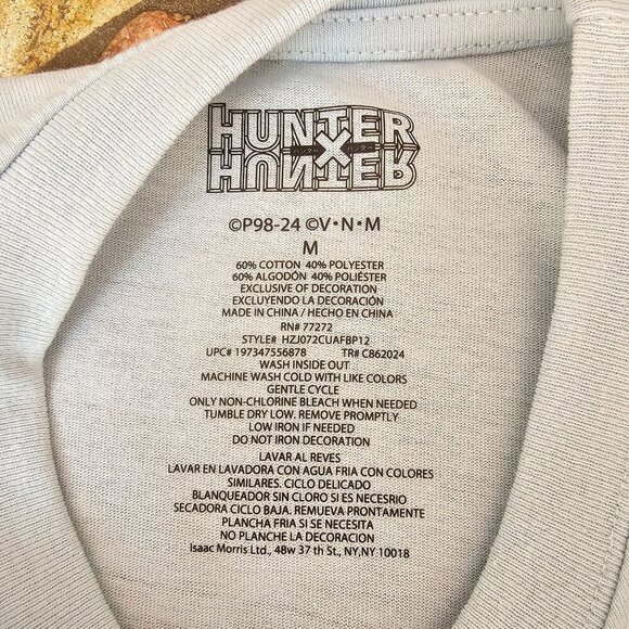 NWT Hunter X Hunter Gon Graphic T-Shirt Light Blue Mens Casual Tee, Size Medium - Picture 4 of 10